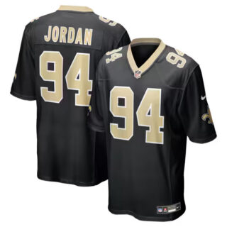 Men's Cameron Jordan New Orleans Saints #94 Game Jersey - Black