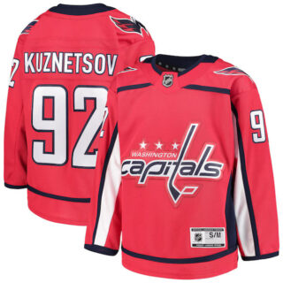 Youth Evgeny Kuznetsov Washington Capitals #92 Home Premier Player Jersey - Red