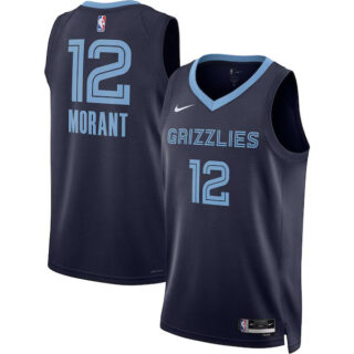 Women's Ja Morant Memphis Grizzlies #12 Swingman Jersey - Icon Edition - Navy