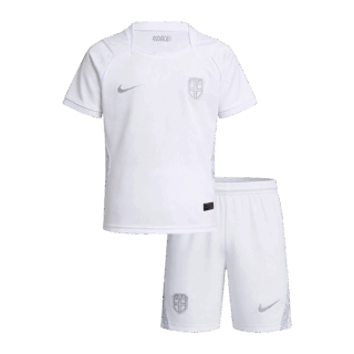 Kids Norway Third Soccer Jersey Kit (Jersey+Shorts) World Cup 2026 White