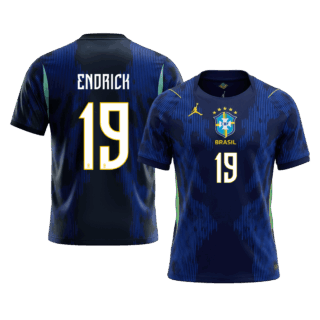 ENDRICK #19 Brazil Away Soccer Jersey World Cup 2026 Navy