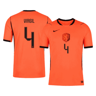 Netherlands VIRGIL #4 Home Soccer Jersey Authentic 2026
