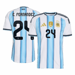 Argentina E. FERNANDEZ Home Soccer Jersey Authentic 2026