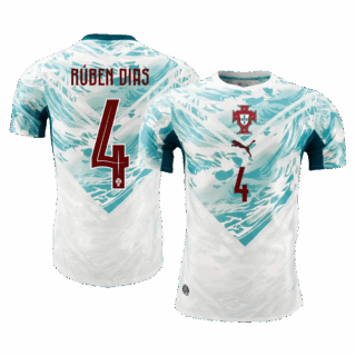 Portugal RUBEN DIAS #4 Away Soccer Jersey Authentic 2026