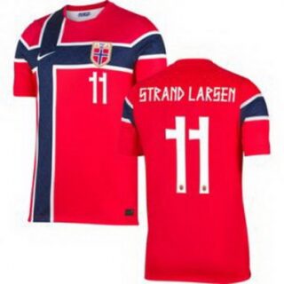 Men 11 Norway Jorgen Strand Larsen Home Stadium Replica