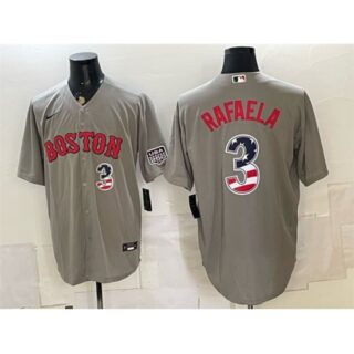 Men's Boston Red Sox #3 Ceddanne Rafaela Gray 2026 USA 250 Fourth of July Home Stitched Baseball Jersey