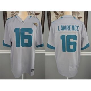 Men's Jacksonville Jaguars #16 Trevor Lawrence White Football Stitched Jersey