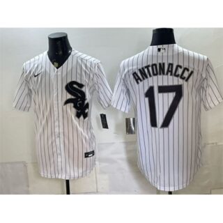 Men's Chicago White Sox #17 Sam Antonacci White Home Stitched Baseball Jersey