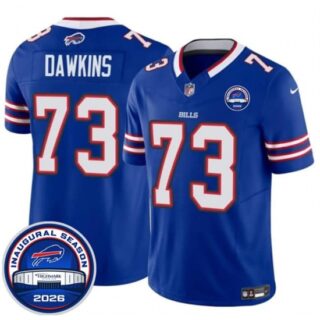 Men's Buffalo Bills #73 Dion Dawkins Blue F.U.S.E. 2026 Inaugural Season at Highmark Stadium Football Stitched Jersey