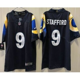 Men's Los Angeles Rams #9 Matthew Stafford Limited Navy Rivalries Vapor Jersey