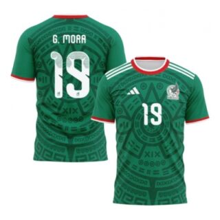 Men's Mexico #19 G.MORA 2026 Green Jersey