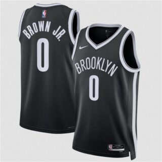 Men's Brooklyn Nets #0 Mikel Brown Jr 2026 Draft Icon Edition Stitched Basketball Jersey