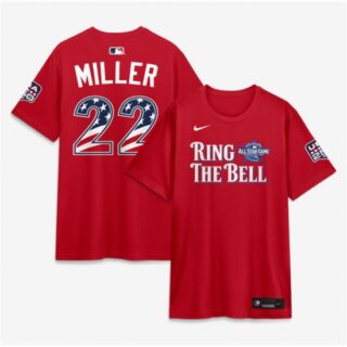Men's National League #22 Mason Miller Red 2026 All-Star Game Name & Number T-Shirt
