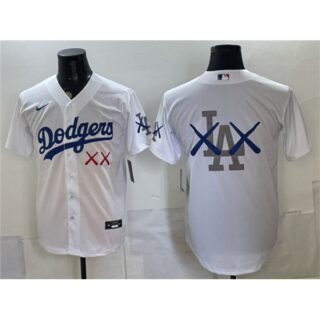 Men's Los Angeles Dodgers White Vapor Premier Limited Stitched Baseball Jersey