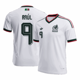 RAUL #9 Mexico Away Soccer Jersey World Cup 2026 White
