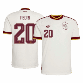 Spain PEDRI #20 Away Soccer Jersey Authentic 2026