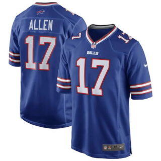 Men's Buffalo Bills #17 Josh Allen Royal Team Game Player Jersey